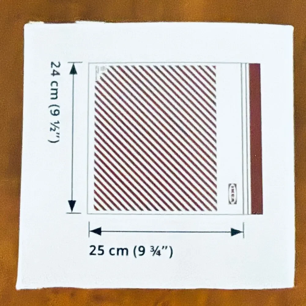 IKEA ISTAD Red Stripe Resealable Bags 3 qt (Set of 2) 50 Bags